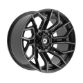 GEAR OFF-ROAD WHEELS 776BM FLAIR 6X5.5(139.7) & 6X135 - GLOSS BLACK MILLED