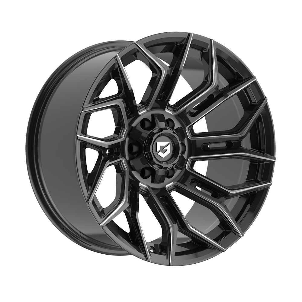 GEAR OFF-ROAD WHEELS 776BM FLAIR 6X5.5(139.7) & 6X135 - GLOSS BLACK MILLED