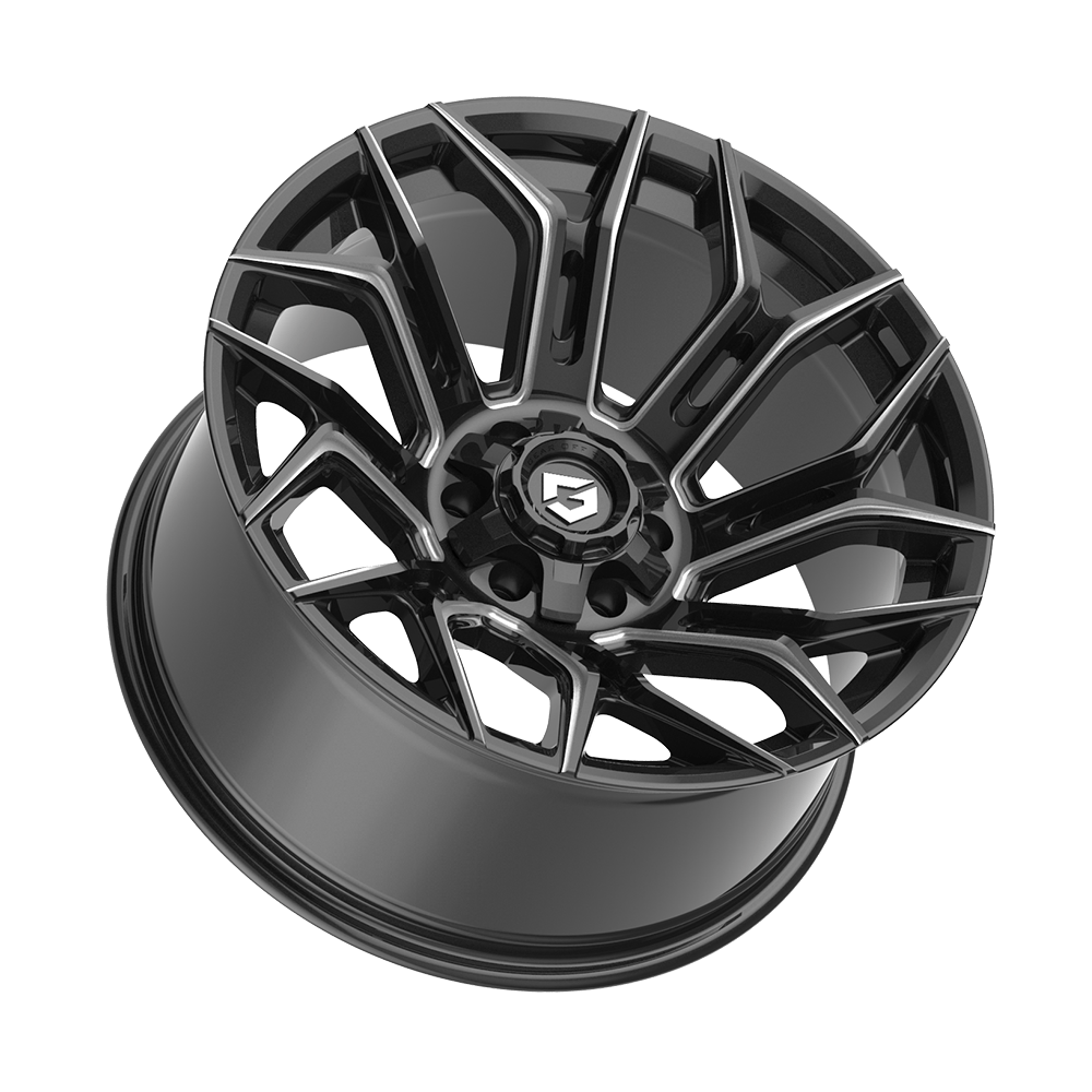 GEAR OFF-ROAD WHEELS 776BM FLAIR 6X5.5(139.7) & 6X135 - GLOSS BLACK MILLED