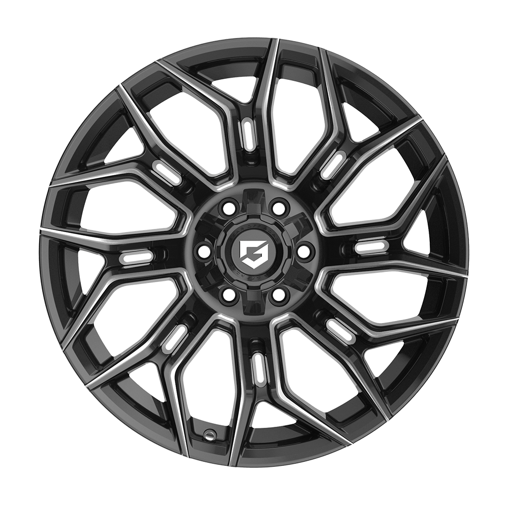 GEAR OFF-ROAD WHEELS 776BM FLAIR 6X5.5(139.7) & 6X135 - GLOSS BLACK MILLED