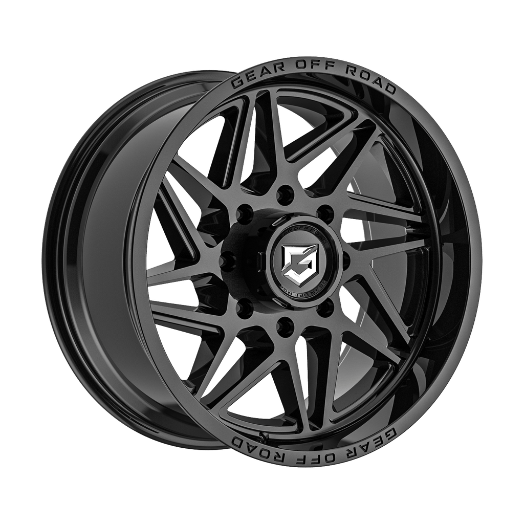 Gear Off Road 761B 20x10 Cast Aluminum Wheel with 6x135 and 6x5.50 Bolt Patterns, -19 Offset