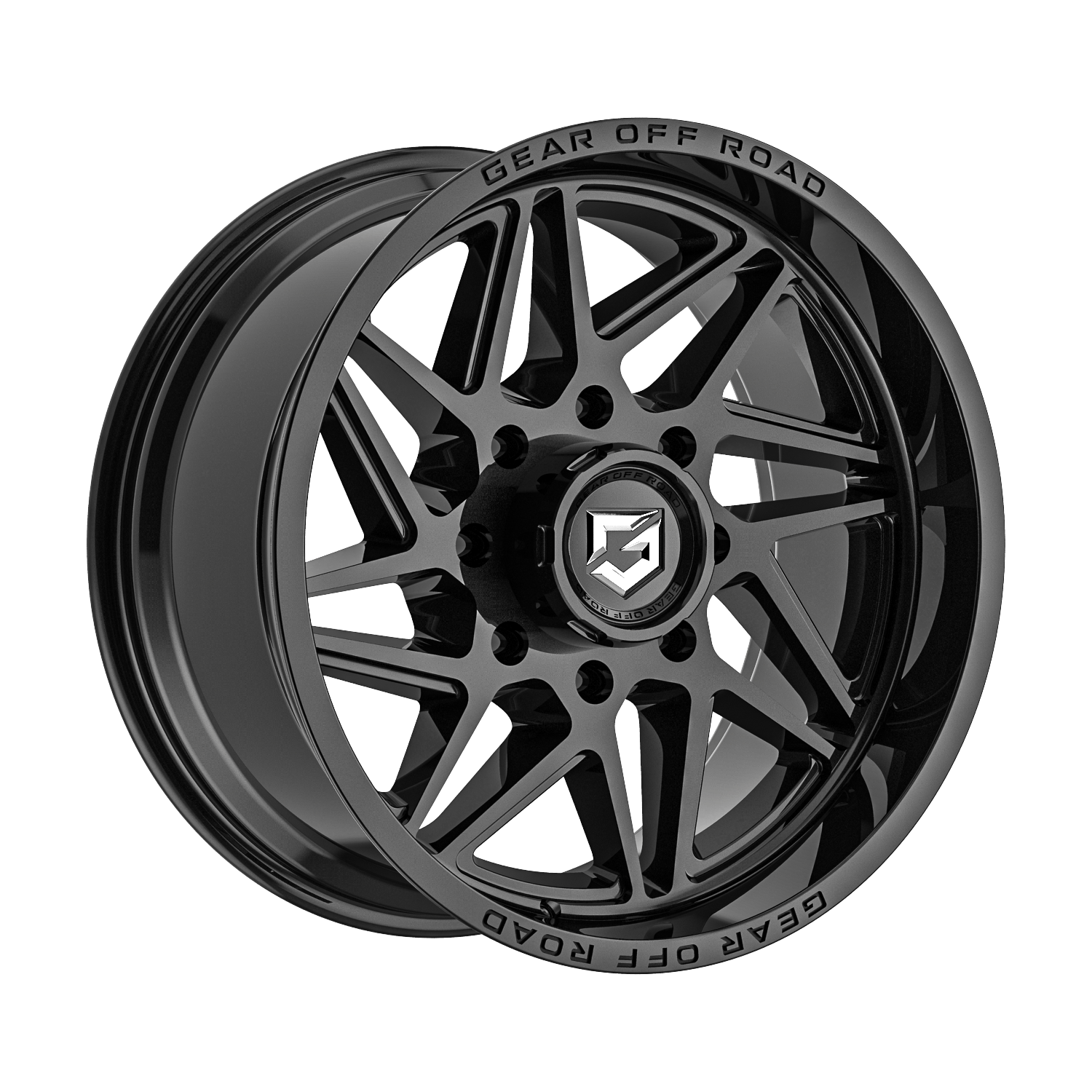 Gear Off Road 761B 20x12 Cast Aluminum Wheel with 6x135 and 6x5.50 Bolt Patterns, -44 Offset
