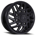 20X8.25 TIS 544B Front Dually Wheels with +127mm Offset and 8X210 Bolt Pattern - Gloss Black