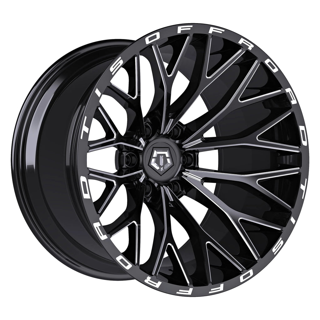 TIS OFF-ROAD 566BM WHEELS 6X5.5(139.7) - GLOSS BLACK & MILLED