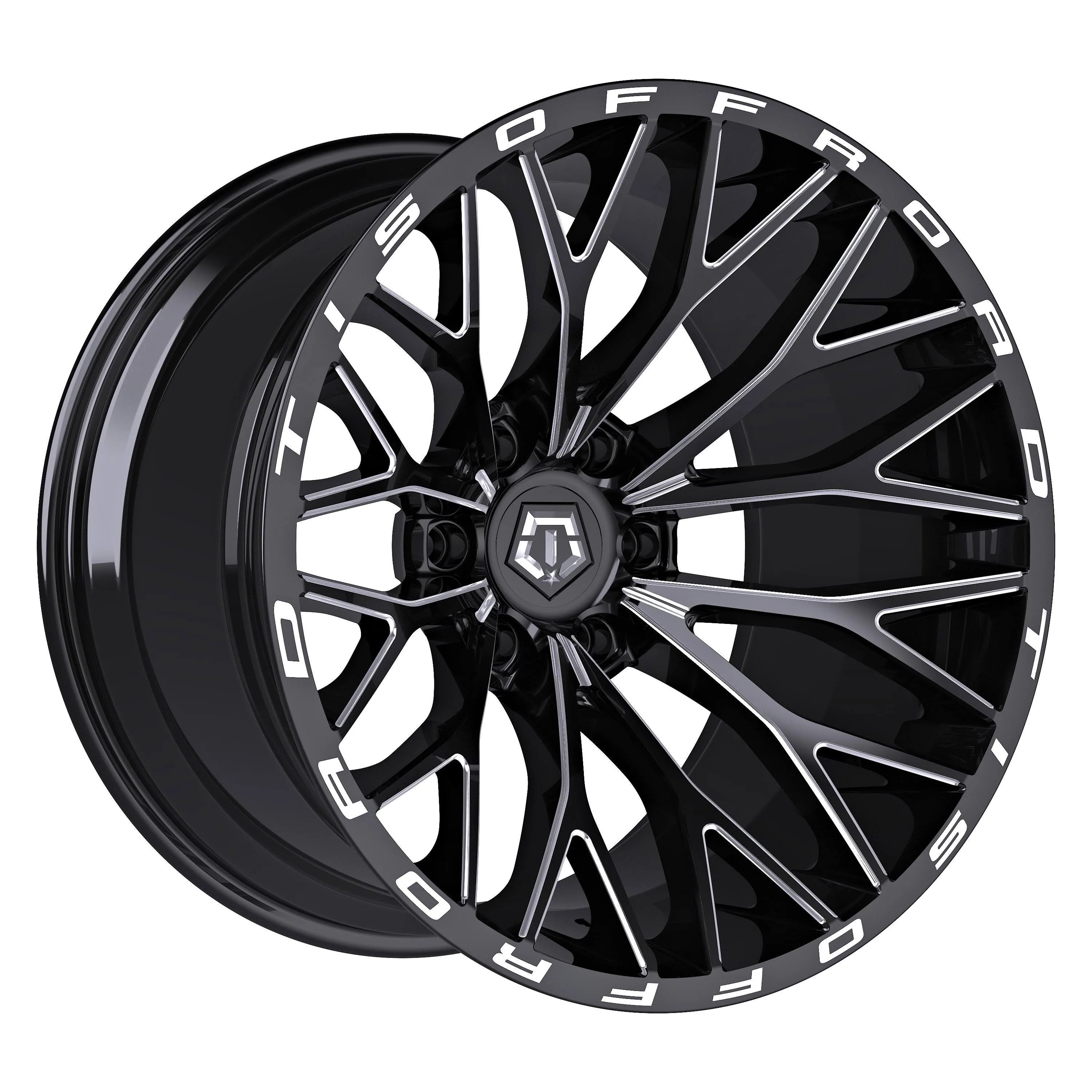 TIS OFF-ROAD 566BM WHEELS 6X5.5(139.7) - GLOSS BLACK & MILLED