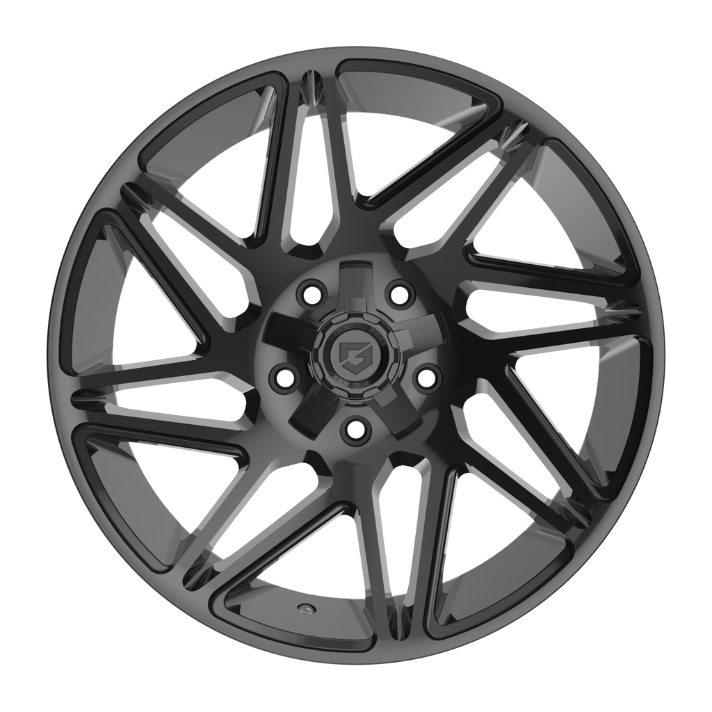 Gear Off Road 777B Cast Aluminum Off-Road Wheel 20x9 with 5x5.00 / 5x5.50 Bolt Pattern and +00 Offset