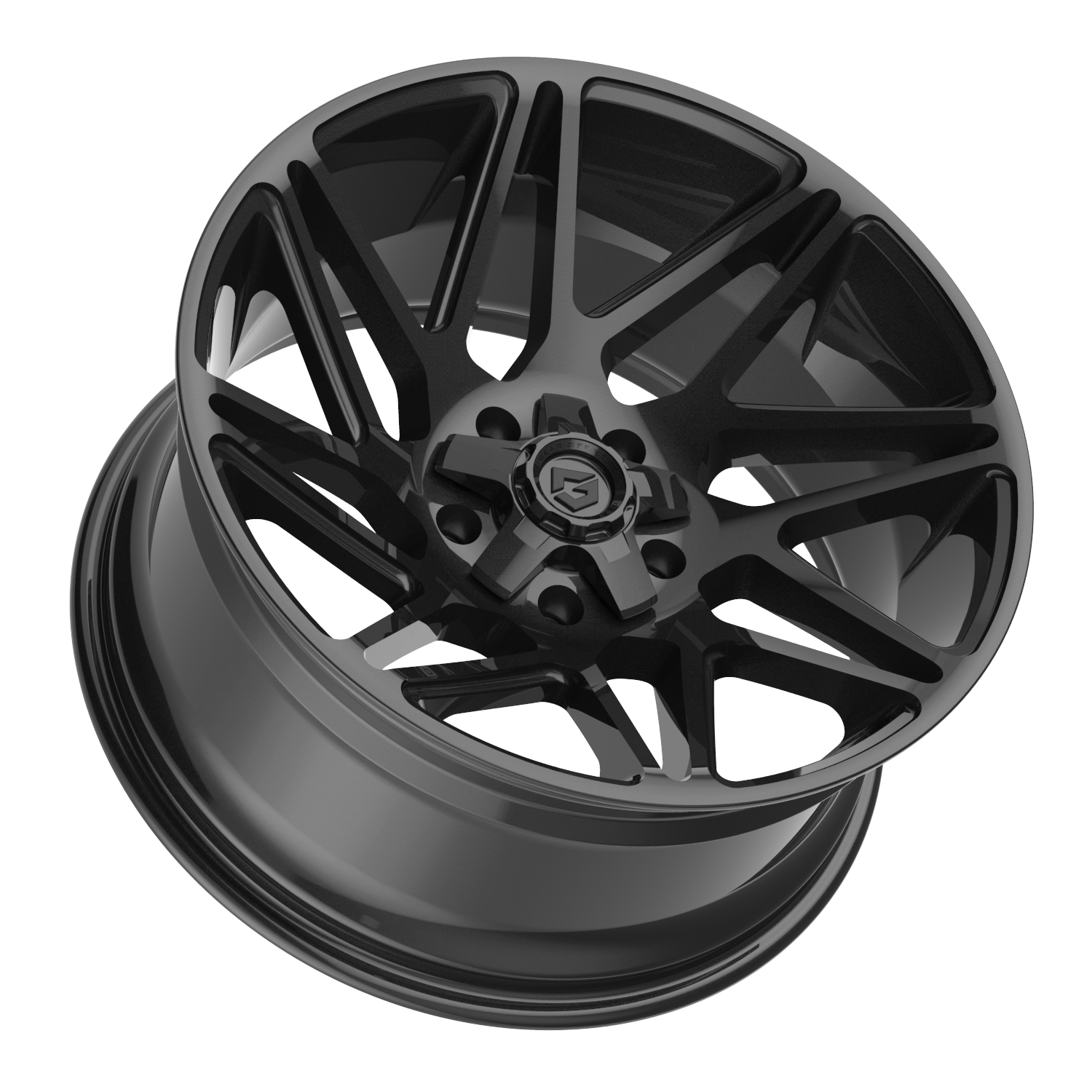 Gear Off Road 777B 20x9 Cast Aluminum Wheel with 6x135 and 6x5.50 Bolt Pattern, +00 Offset