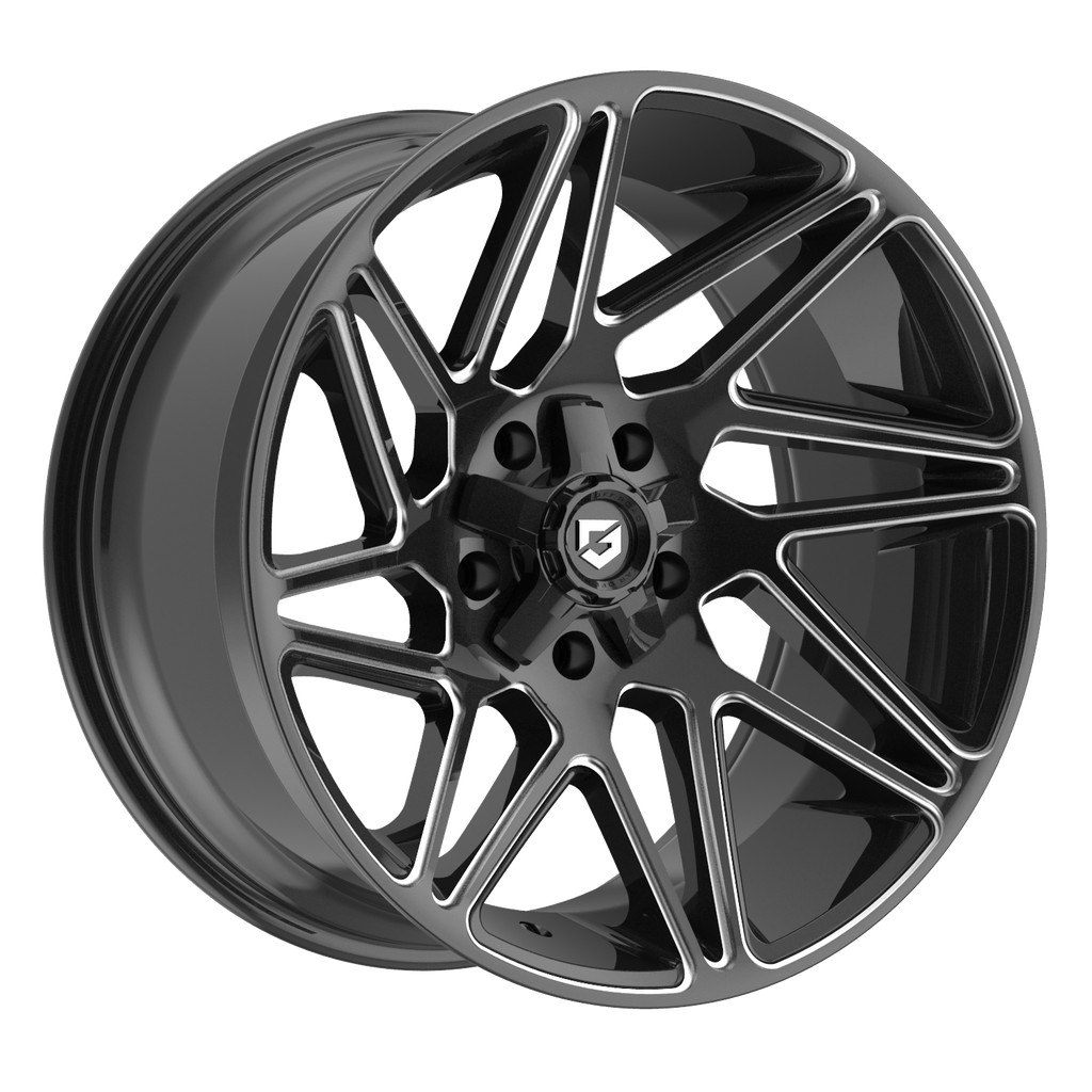Gear Off Road 777BM 20x9 Cast Aluminum Wheel with 6x135 and 6x5.50 Bolt Patterns, +18 Offset