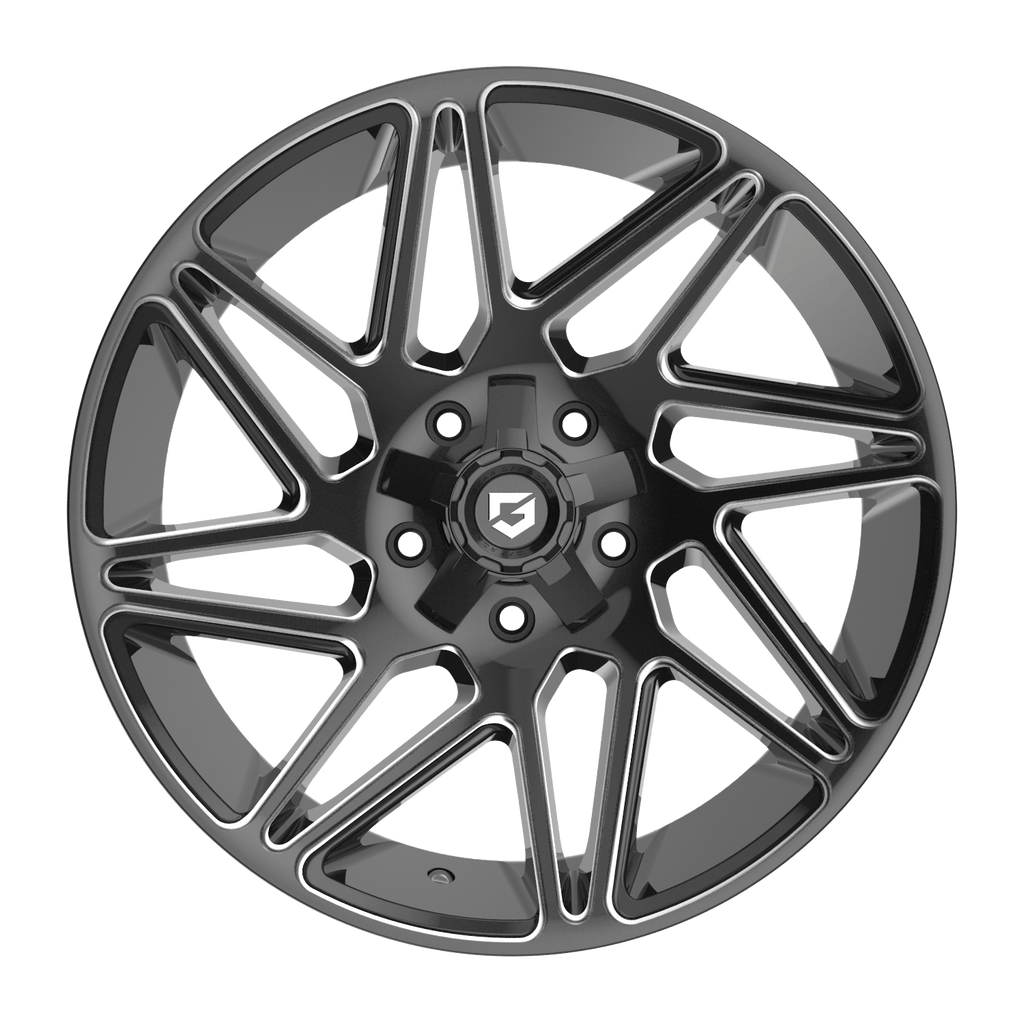 Gear Off Road 777BM 20x9 Cast Aluminum Wheel with 8x6.50 Bolt Pattern and +00 Offset