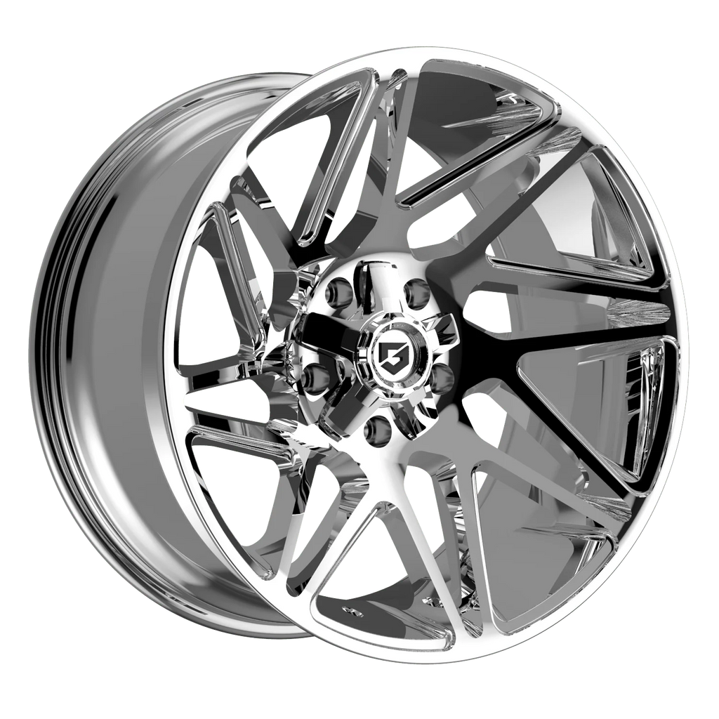 Gear Off Road 777C 20x9 Cast Aluminum Off-Road Wheel with 6x135 and 6x5.50 Bolt Pattern, +18 Offset
