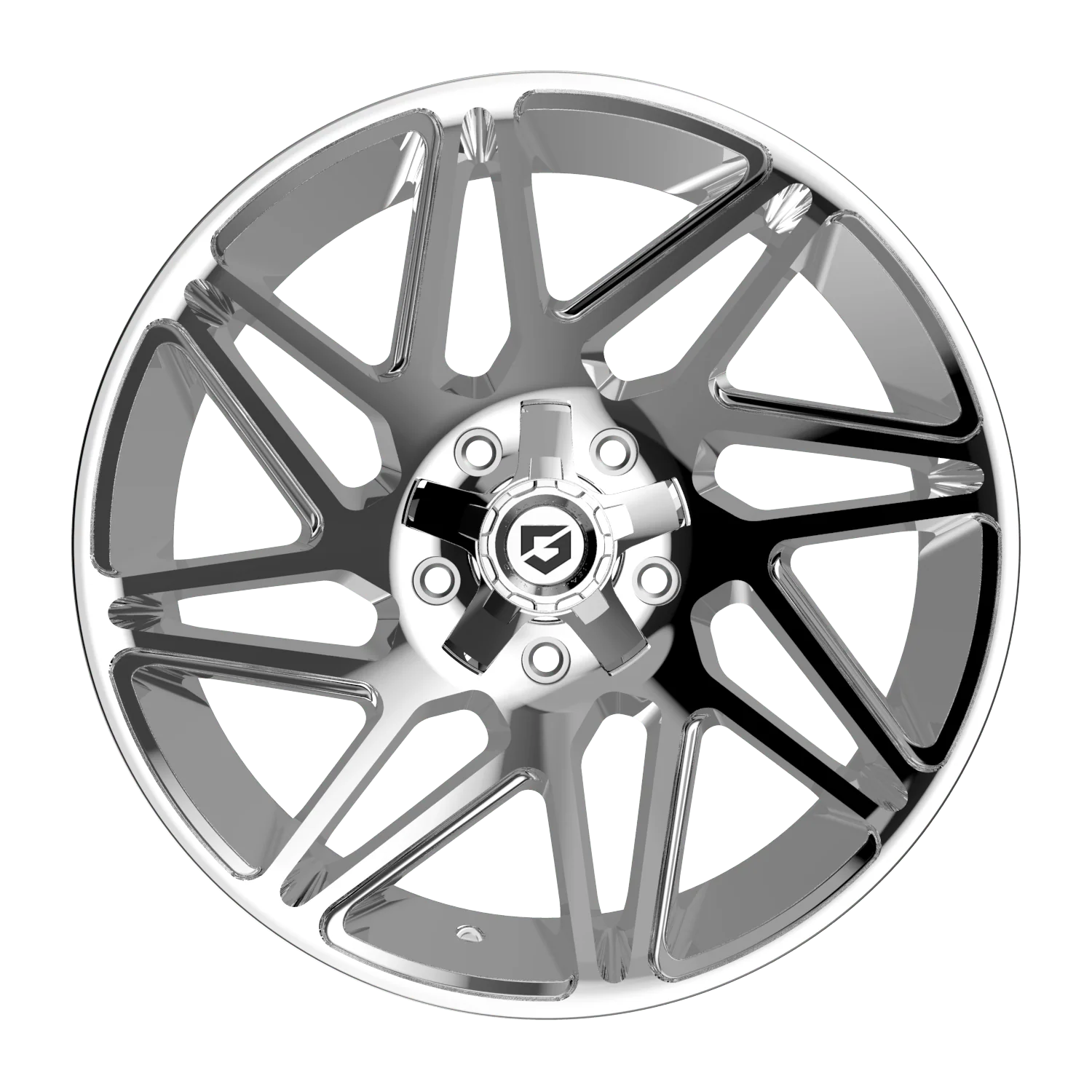 Gear Off Road 777C 20x10 Cast Aluminum Off-Road Wheel with 8x170 Bolt Pattern and -19 Offset