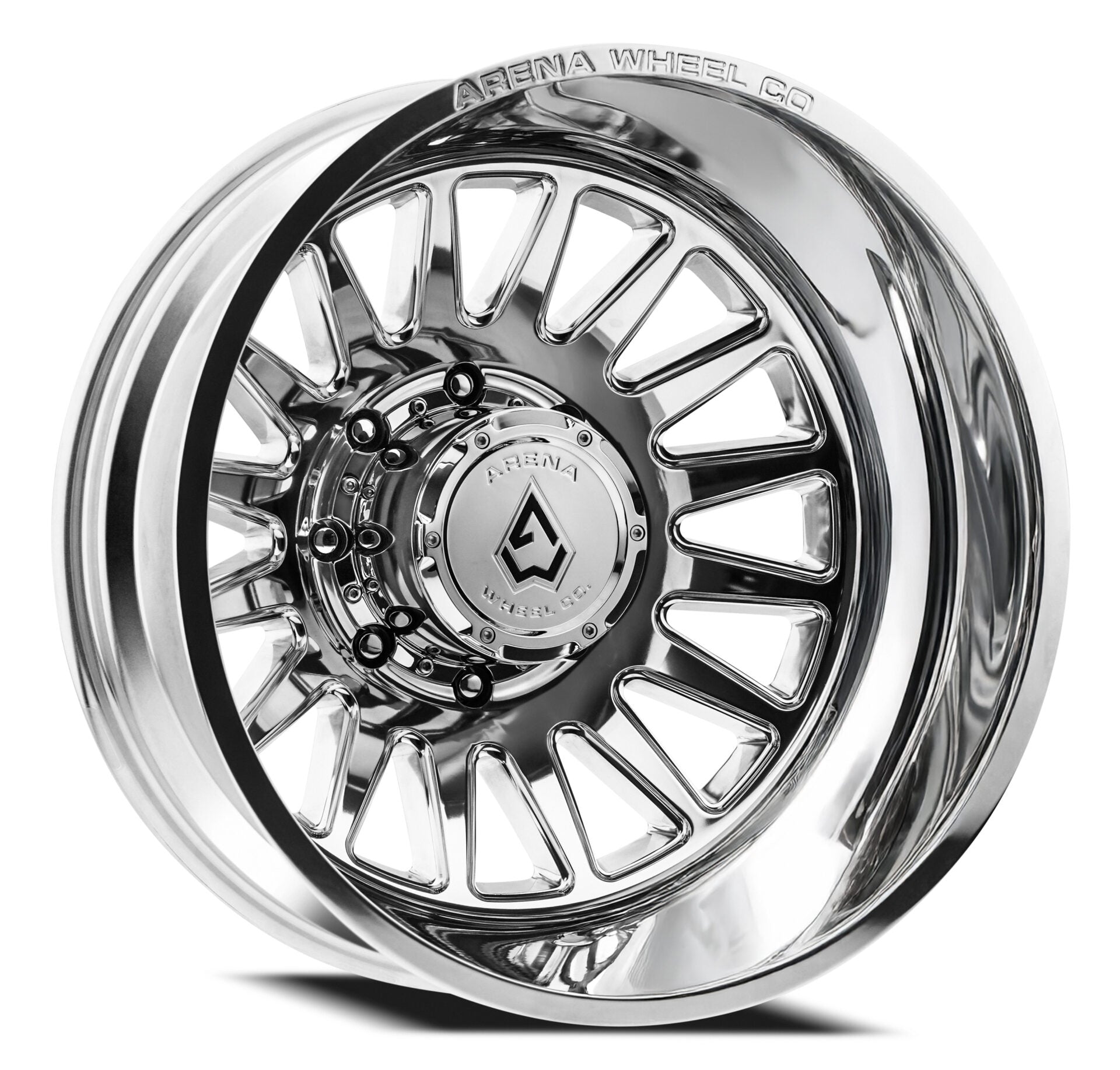 24X8.25 ARENA A110 RIVAL DUALLY WHEELS 8X200 - POLISHED - SET OF 6