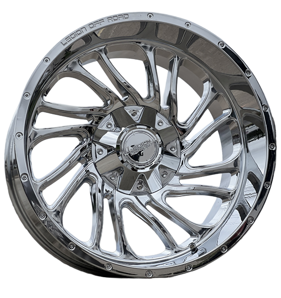 22X12 LEGION OFF-ROAD L2 WHEELS, -44 Offset, 8X170, CHROME