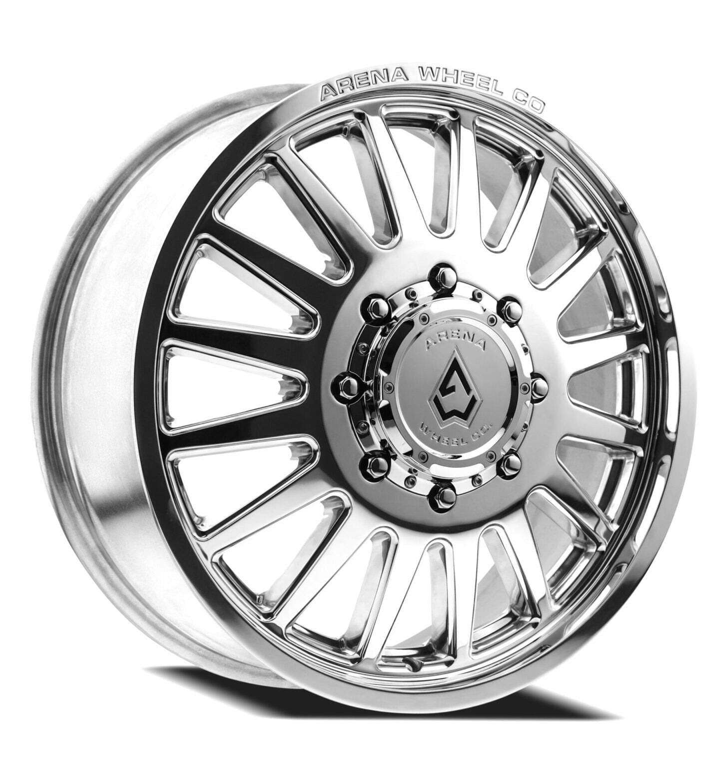 24X8.25 ARENA A110 RIVAL DUALLY WHEELS 8X200 - POLISHED - SET OF 6