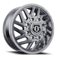 17X6.5 TIS 544C Front Dually Wheels with +129mm Offset and 8X210 Bolt Pattern - Chorme