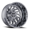 17X6.5 TIS 544C Rear Outer Dually Wheels with -140mm Offset and 8X200 Bolt Pattern - Chrome