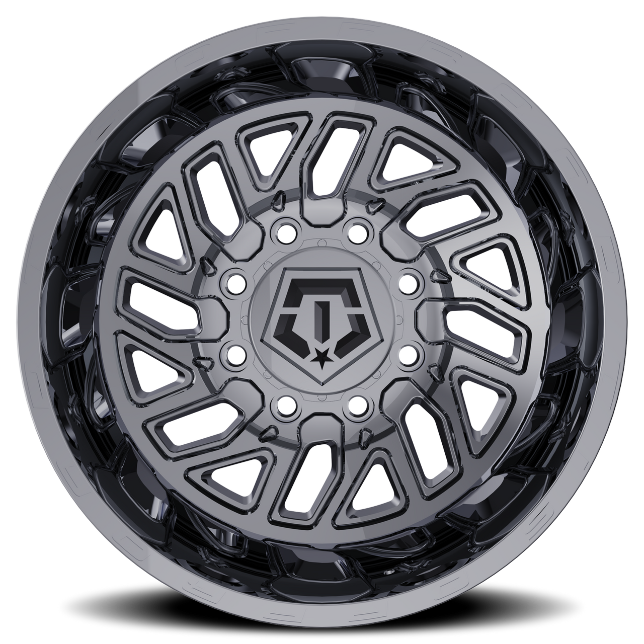 17X6.5 TIS 544C Rear Outer Dually Wheels with -140mm Offset and 8X200 Bolt Pattern - Chrome