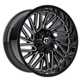 20X9 TIS 553BM OFF-ROAD WHEELS - 8X170 WITH +00 OFFSET - GLOSS BLACK & MILLED