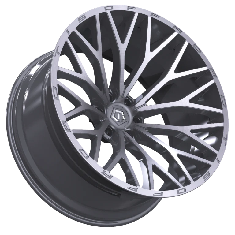 22X12 TIS OFF-ROAD 566BSM WHEELS 8X180 -44 OFFSET - SILVER BRUSHED