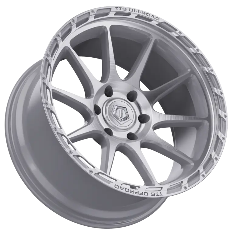 17X9 TIS 563BS OFF-ROAD WHEELS - 5X5.0 WITH -12 OFFSET - BRUSHED SILVER