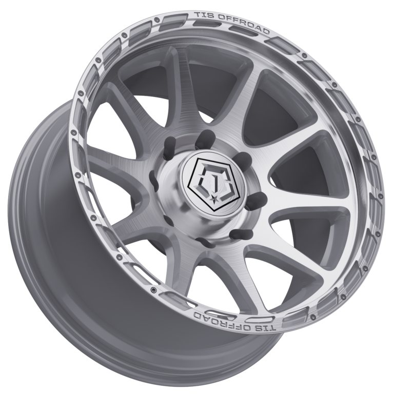 17X9 TIS 563BS OFF-ROAD WHEELS - 5X5.0 WITH -12 OFFSET - BRUSHED SILVER