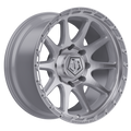 17X9 TIS 563BS OFF-ROAD WHEELS - 6X135 WITH -12 OFFSET - BRUSHED SILVER