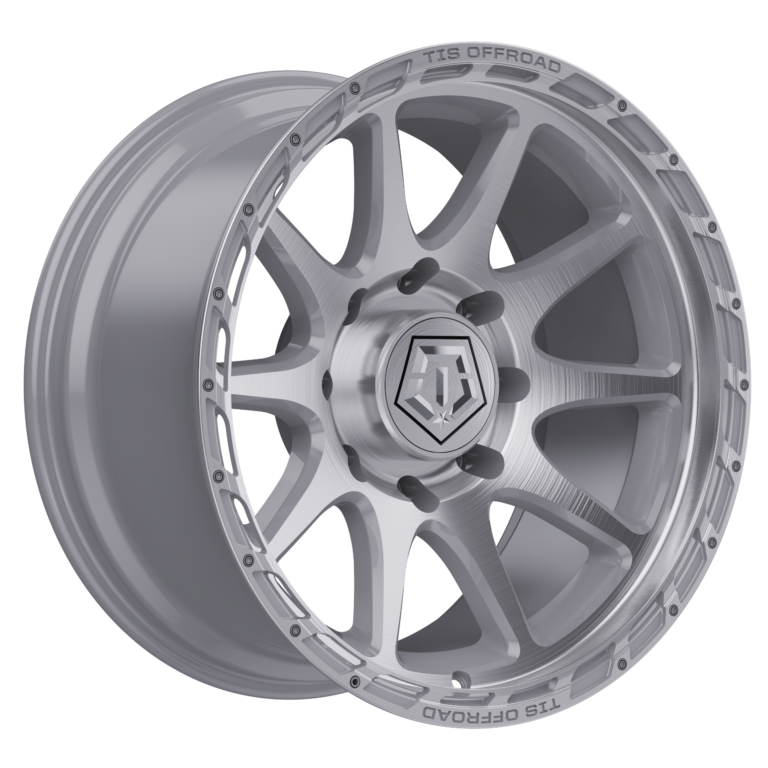 17X9 TIS 563BS OFF-ROAD WHEELS - 5X5.0 WITH -12 OFFSET - BRUSHED SILVER