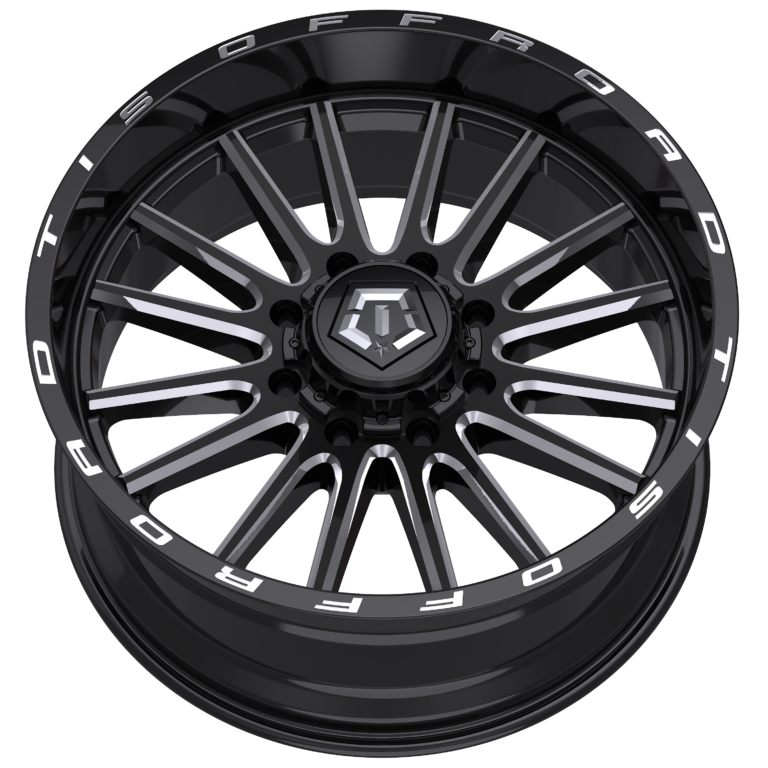 TIS OFF-ROAD 567BM WHEELS 8X180 - GLOSS BLACK & MILLED