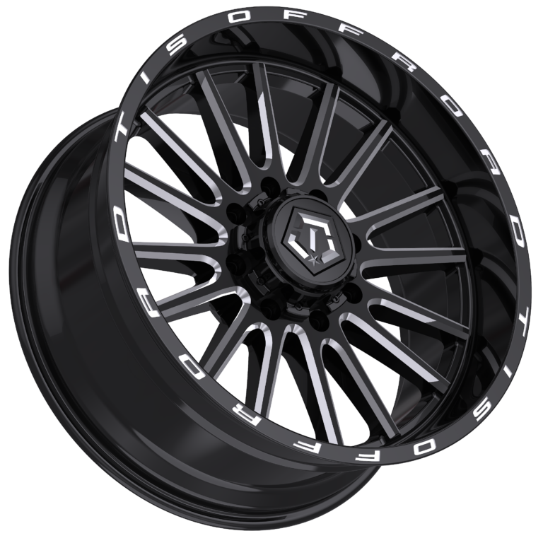 TIS OFF-ROAD 567BM WHEELS 8X180 - GLOSS BLACK & MILLED