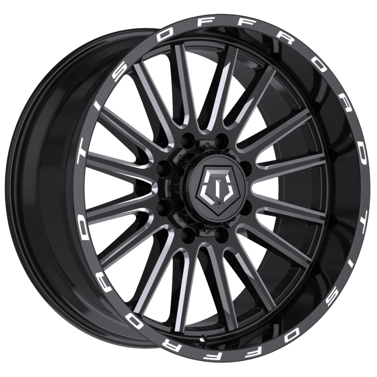 TIS OFF-ROAD 567BM WHEELS 8X180 - GLOSS BLACK & MILLED