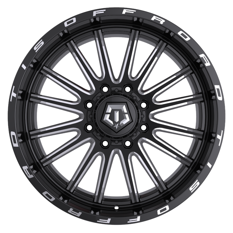 TIS OFF-ROAD 567BM WHEELS 8X180 - GLOSS BLACK & MILLED