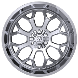 Edge Off Road 301C 22x12 Cast Aluminum Wheel with 6x135 and 6x5.50 Bolt Pattern, -44 Offset