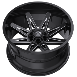 Edge Off Road 304BM-2096818 20x9 Inch Cast Aluminum Wheel with 6x135 and 6x5.50 Bolt Pattern, +18 Offset