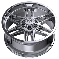Edge Off Road 303C 22x12 Cast Aluminum Wheel with 5x5.00/5x5.50 Bolt Pattern and -44 Offset