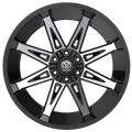 Edge Off Road 304MB 22x12 Cast Aluminum Wheel with 6x135 and 6x5.50 Bolt Patterns, -44 Offset