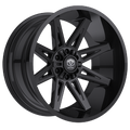 Edge Off Road 304B-2226844 22x12 Cast Aluminum Wheel with 6x135 and 6x5.50 Bolt Patterns, -44 Offset