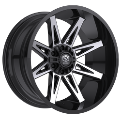 Edge Off Road 304MB-2096818 20x9 Cast Aluminum Wheel with 6x135 and 6x5.50 Bolt Pattern, +18 Offset