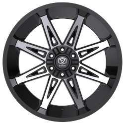 Edge Off Road 304MB 22x12 Cast Aluminum Wheel with 5x5.00 / 5x5.50 Bolt Pattern and -44 Offset