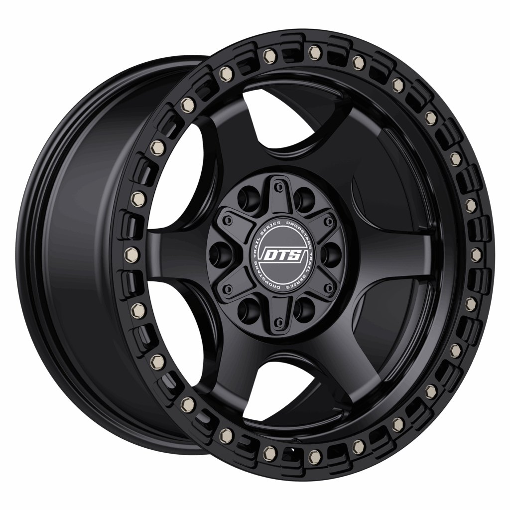 DROPSTAR TRAIL SERIES 604SB WHEELS 5X5.0(127) & 5X5.5(139.7) - SATIN BLACK