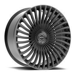 Motiv 438B-2296825 22x9 Cast Aluminum Wheel with 6x135 and 6x5.50 Bolt Pattern, +25 Offset