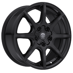 Edge Street 357B Cast Aluminum 17x7.5 Wheel with 5x112 and 5x4.50 Bolt Patterns, +40 Offset