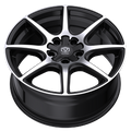Edge Street 357MB 18x8 Cast Aluminum Wheel with 5x4.50 and 5x120 Bolt Patterns, +40 Offset