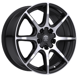 Edge Street 357MB 18x8 Cast Aluminum Wheel with 5x4.50 and 5x120 Bolt Patterns, +40 Offset