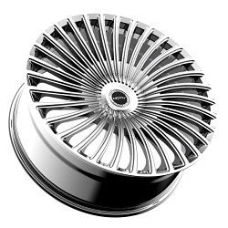 Motiv 438C 24x9.5 Cast Aluminum Wheel with 5x115/5x120 Bolt Pattern and +15 Offset