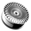 Motiv 438C-2296825 22x9 Cast Aluminum Wheel with 6x135 and 6x5.50 Bolt Pattern, +25 Offset