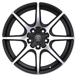 Edge Street 357MB 18x8 Cast Aluminum Wheel with 5x112 and 5x4.50 Bolt Pattern, +40 Offset