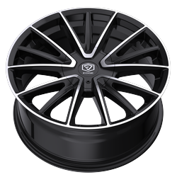 Edge Street 353MB-8805740 18x8 Cast Aluminum Wheel with 5x4.50 and 5x120 Bolt Pattern, +40 Offset