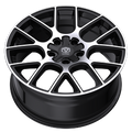 Edge Street 356MB 17x7.5 Cast Aluminum Alloy Wheel with +40 Offset for 5x112 and 5x4.50 Bolt Patterns