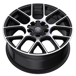 Edge Street 356MB 20x8.5 Cast Aluminum Wheel with 5x108 and 5x4.50 Bolt Patterns, +40 Offset