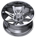 Edge Off Road 304C-2096800 20x9 Cast Aluminum Wheel with 6x135 and 6x5.50 Bolt Patterns